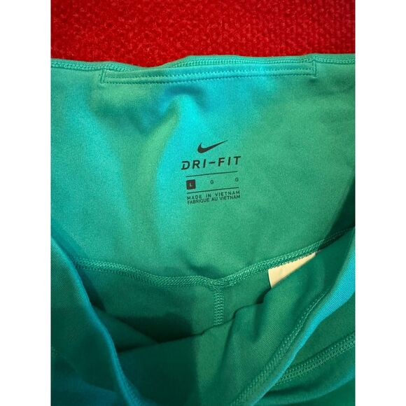 Nike Women's Dri-Fit Compression Shorts Teal Green Size L - Picture 2 of 11